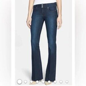 Paige Hidden Hills High Rise Bootcut Dark Wash Denim Jeans size 32